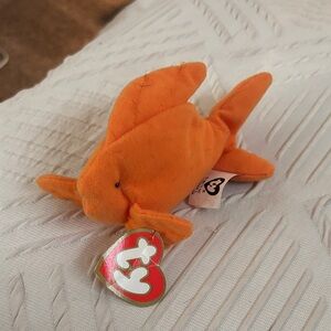 NWT Ty Orange Fish Plush